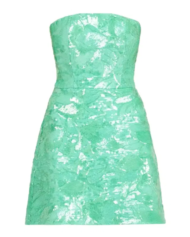 HELSI Linda Strapless Floral Sequin A-Line Mini Dress