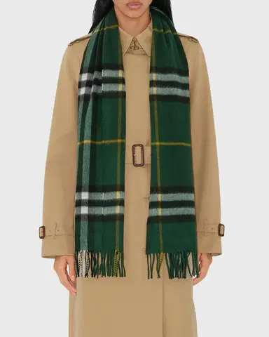 Burberry Giant Check Cashmere Scarf | Thumbnail 3 Burberry Giant Check Cashmere Scarf | Thumbnail 3