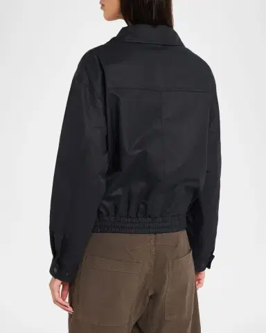 Nili Lotan Klaire Cotton-Blend Bomber Jacket | Thumbnail 3 Nili Lotan Klaire Cotton-Blend Bomber Jacket | Thumbnail 3