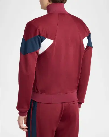 Alexander McQueen Men's Technical Loopback Chevron Track Jacket | Thumbnail 3 Alexander McQueen Men's Technical Loopback Chevron Track Jacket | Thumbnail 3