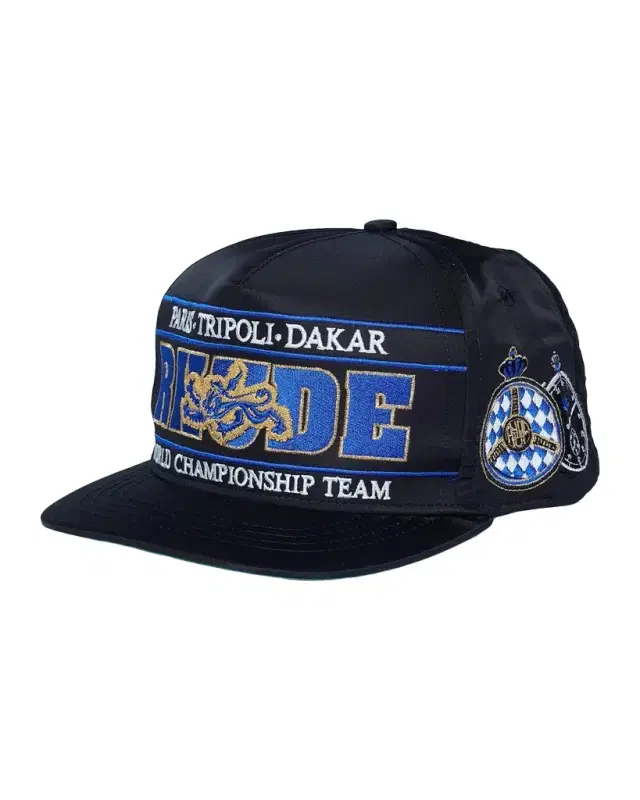 Rhude Men 's Chrono Logo-Embroidered Trucker Hat