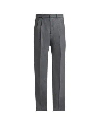 Jil Sander Men's Pinstripe Wool Straight-Leg Trousers | Thumbnail 1