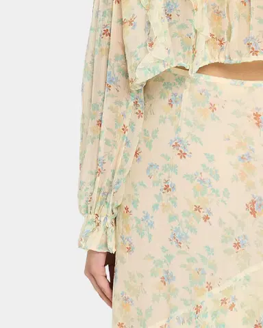Ulla Johnson Delfina Long-Sleeve Silk Chiffon Blouse | Thumbnail 5
