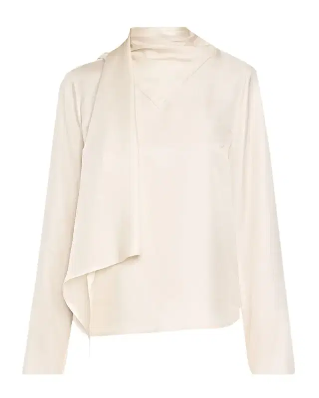 Gala Silk Scarf-Neck Blouse