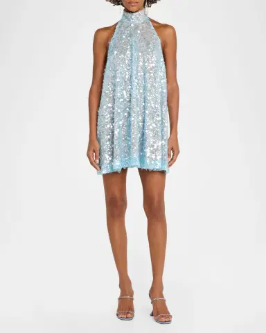 HELSI Megan Backless Sequin Halter Mini Dress | Thumbnail 2 HELSI Megan Backless Sequin Halter Mini Dress | Thumbnail 2