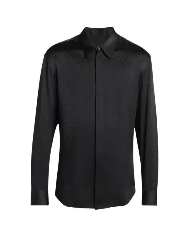 Giorgio Armani Men's Printed Silk Button-Front Shirt | Thumbnail 1