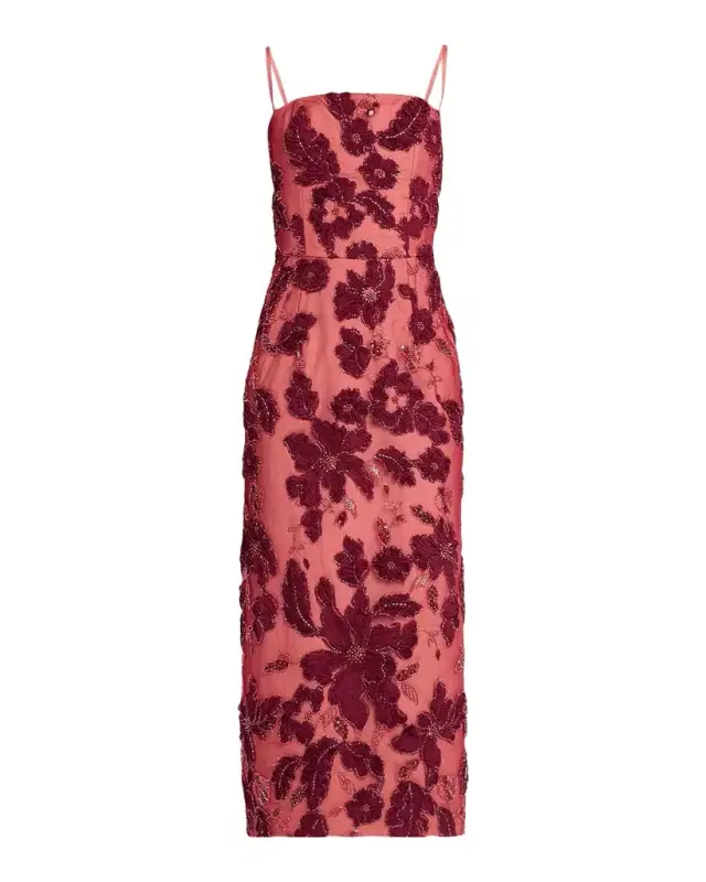 HELSI Gemma Floral Embroidered Midi Dress