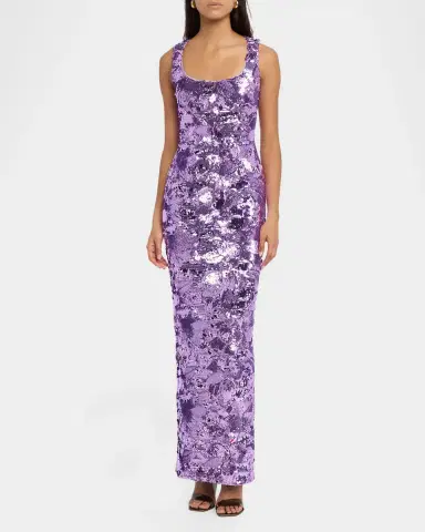 HELSI Iris Sequin Sleeveless Gown | Thumbnail 2