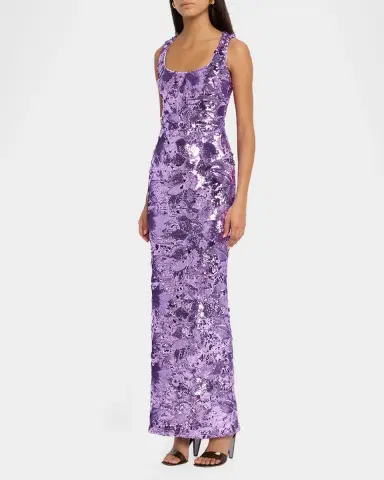 HELSI Iris Sequin Sleeveless Gown | Thumbnail 4