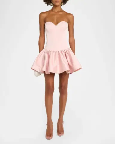 HELSI Emma Sweetheart Strapless Fit & Flare Mini Dress | Thumbnail 2