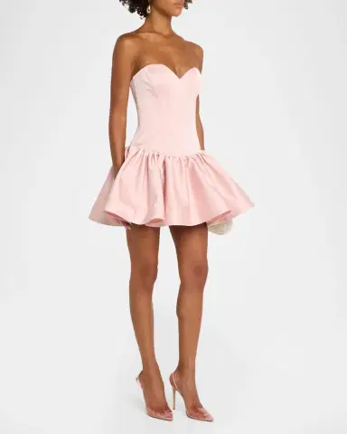 HELSI Emma Sweetheart Strapless Fit & Flare Mini Dress | Thumbnail 4