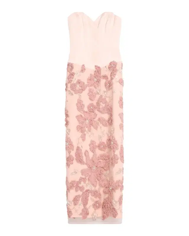HELSI Julia Strapless Sweetheart Corset Floral Gown