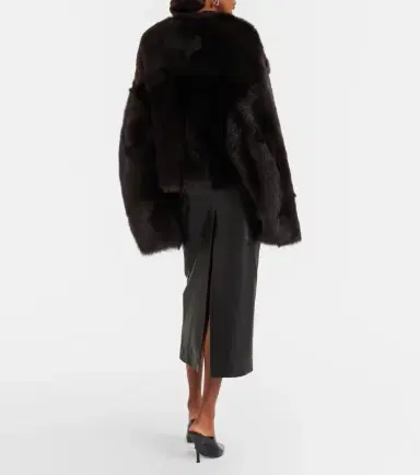 Nour Hammour Elisse leather pencil skirt | Thumbnail 3