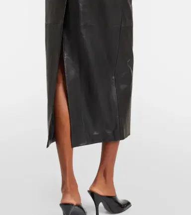 Nour Hammour Elisse leather pencil skirt | Thumbnail 5