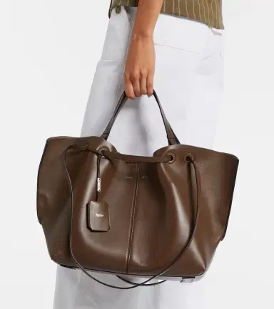 Max Mara Large leather tote bag | Thumbnail 4