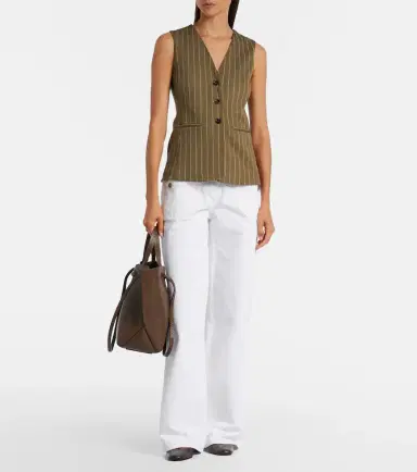 Max Mara Large leather tote bag | Thumbnail 5