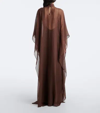 Taller Marmo Muscat silk crêpe fil coupé kaftan | Thumbnail 4 Taller Marmo Muscat silk crêpe fil coupé kaftan | Thumbnail 4