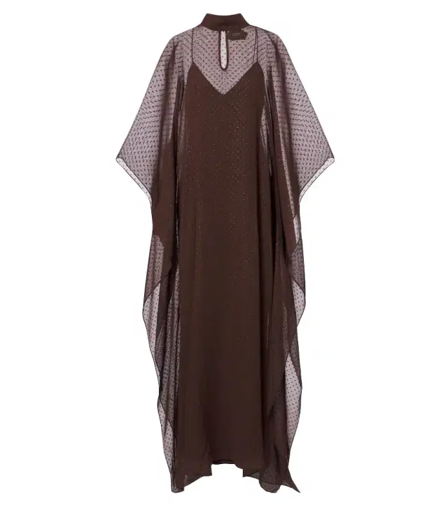 Taller Marmo Muscat silk crêpe fil coupé kaftan