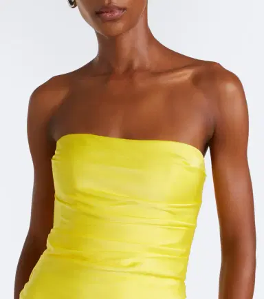Alex Perry Satin crêpe bustier gown | Thumbnail 2
