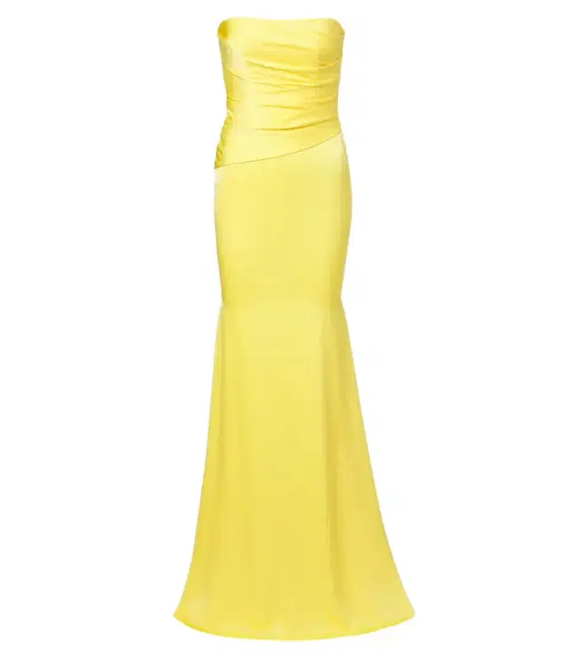 Alex Perry Satin crêpe bustier gown