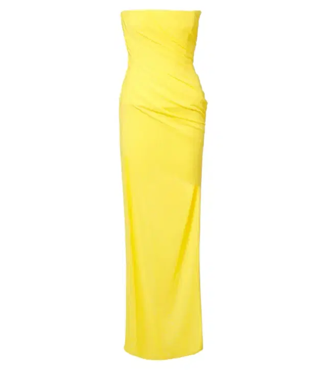 Alex Perry Ruched mesh bustier gown