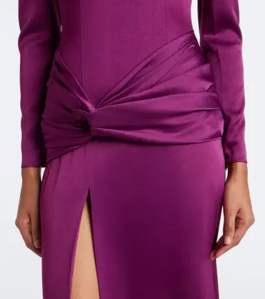 Alex Perry Satin crêpe gown | Thumbnail 2 Alex Perry Satin crêpe gown | Thumbnail 2