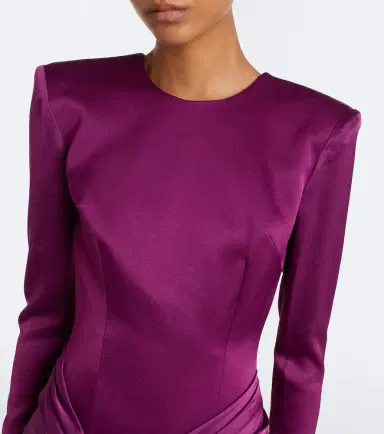 Alex Perry Satin crêpe gown | Thumbnail 5 Alex Perry Satin crêpe gown | Thumbnail 5