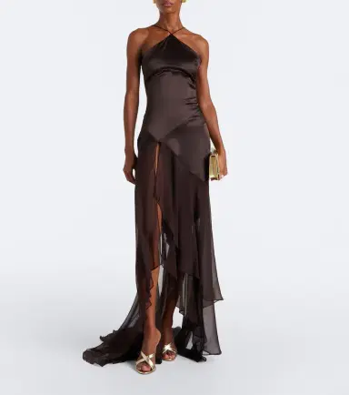 Alex Perry Halterneck silk gown | Thumbnail 2