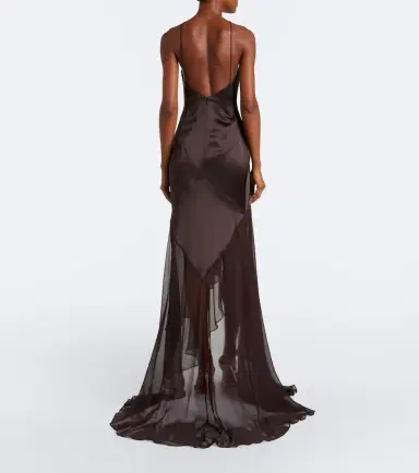 Alex Perry Halterneck silk gown | Thumbnail 5