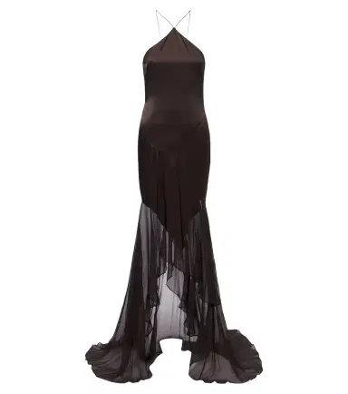 Alex Perry Halterneck silk gown | Thumbnail 1
