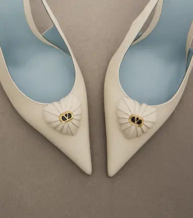Valentino Garavani Caur Royal leather slingback pumps | Thumbnail 4