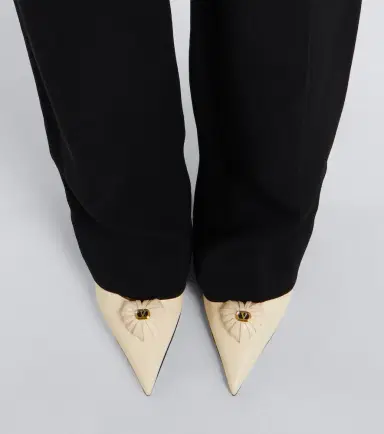 Valentino Garavani Caur Royal leather slingback pumps | Thumbnail 6