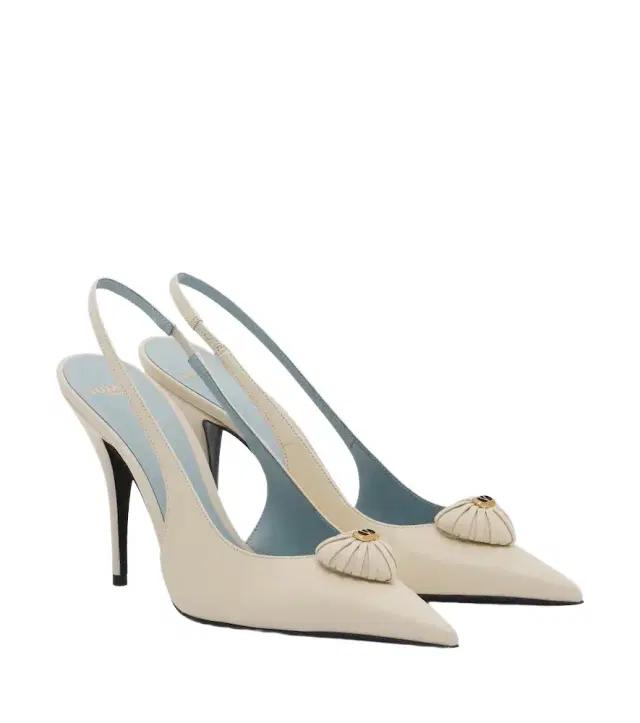 Valentino Garavani Caur Royal leather slingback pumps