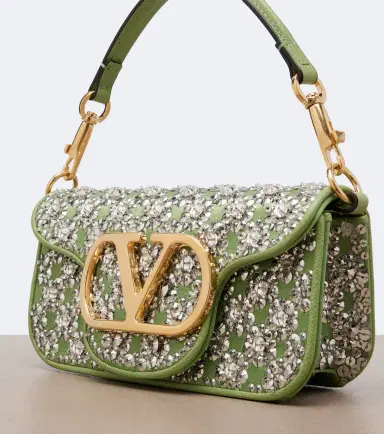 Valentino Garavani Locò Small embellished satin shoulder bag | Thumbnail 2 Valentino Garavani Locò Small embellished satin shoulder bag | Thumbnail 2