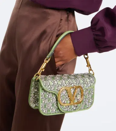 Valentino Garavani Locò Small embellished satin shoulder bag | Thumbnail 8 Valentino Garavani Locò Small embellished satin shoulder bag | Thumbnail 8