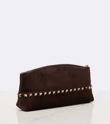 Valentino Garavani Rockstud Small suede pouch | Thumbnail 2 Valentino Garavani Rockstud Small suede pouch | Thumbnail 2