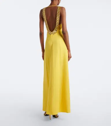 Valentino Embellished linen gown | Thumbnail 4