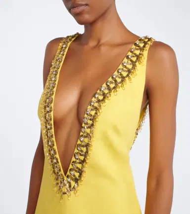 Valentino Embellished linen gown | Thumbnail 5