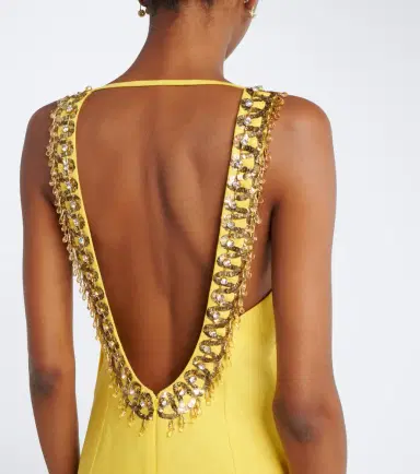 Valentino Embellished linen gown | Thumbnail 6
