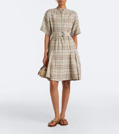 Burberry Check belted minidress | Thumbnail 2