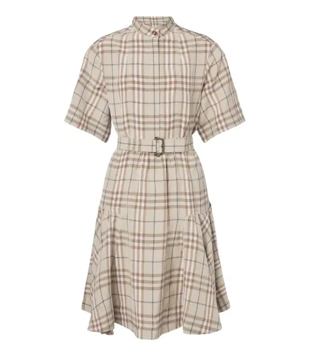 Burberry Check belted minidress