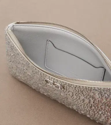 Valentino Garavani VLogo Swarovski-embellished leather pouch | Thumbnail 2 Valentino Garavani VLogo Swarovski-embellished leather pouch | Thumbnail 2