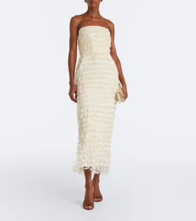 Maticevski Marigold fringed bustier dress | Thumbnail 4
