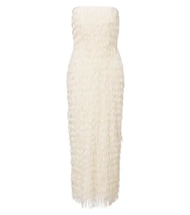 Maticevski Marigold fringed bustier dress