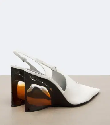 Alaïa Alaïa Invisible leather wedge pumps | Thumbnail 2