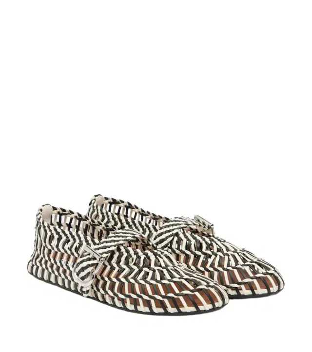 Alaia Alaïa Woven leather ballet flats
