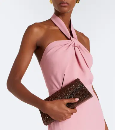 Elie Saab Crystal-embellished clutch | Thumbnail 6