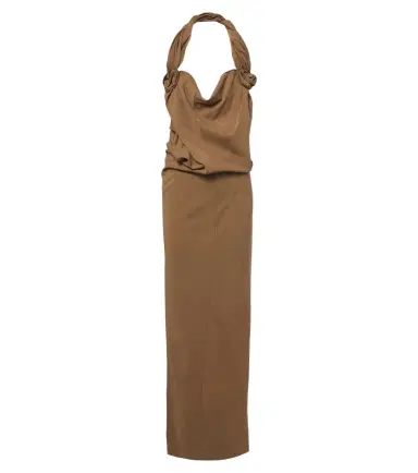 Magda Butrym Floral-appliqué wool-blend gown | Thumbnail 1