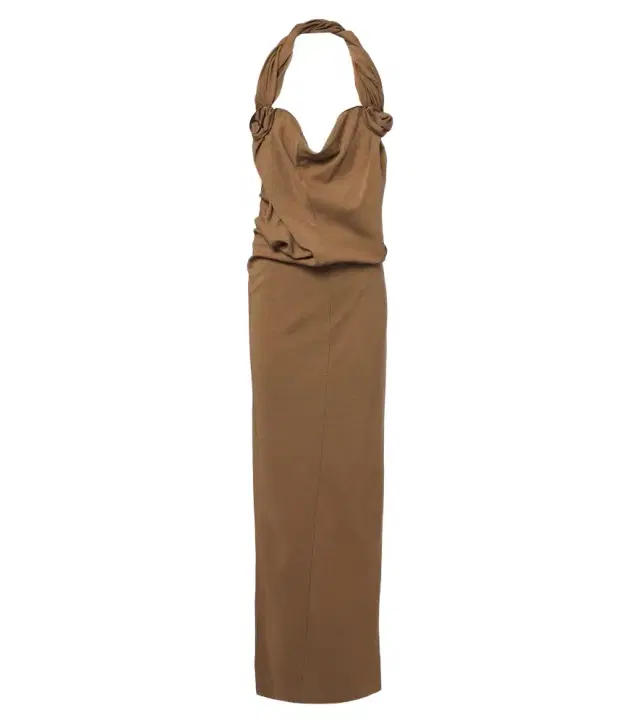 Magda Butrym Floral-appliqué wool-blend gown