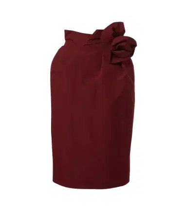 Magda Butrym Floral-appliqué cotton and silk midi skirt | Thumbnail 1 Magda Butrym Floral-appliqué cotton and silk midi skirt | Thumbnail 1